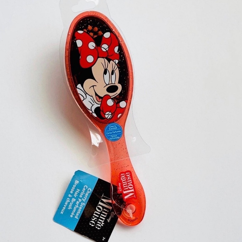 Minnie Mouse Glitter Red Hairbrush - Disney